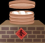 灶台蒸馒头