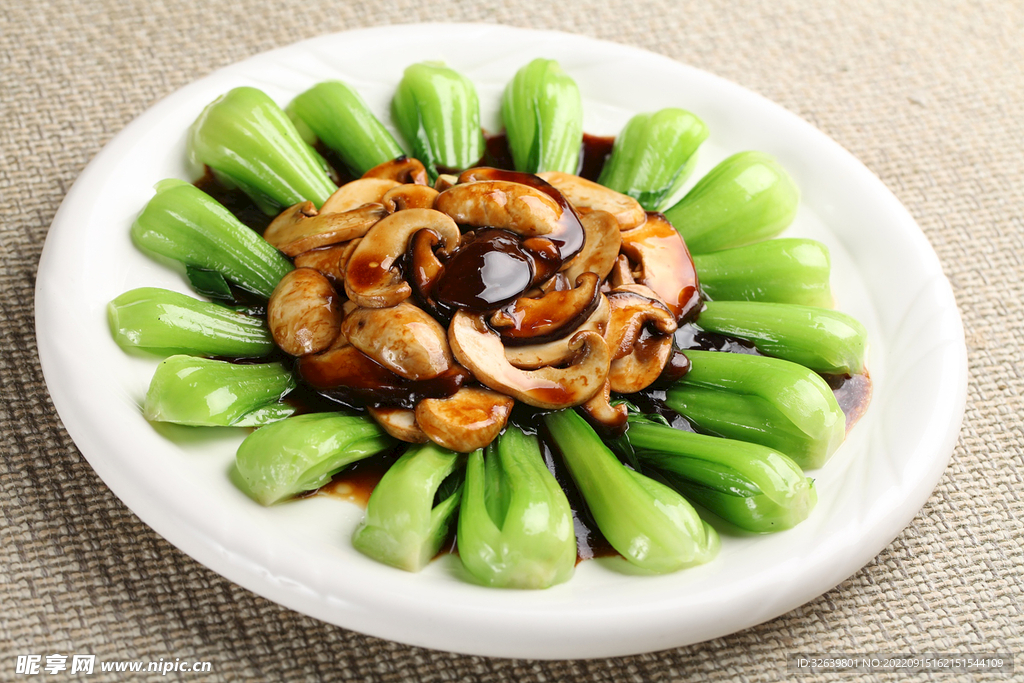 菜胆耗油双菇
