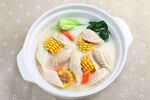 山药玉米水饺砂锅
