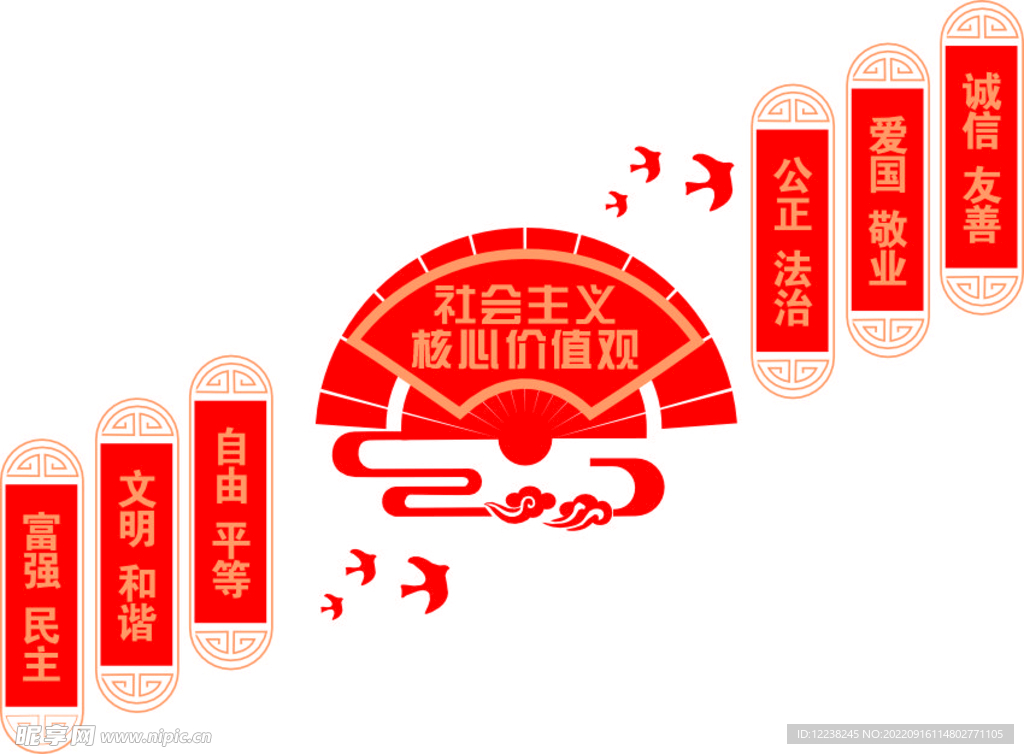 核心价值观文化墙