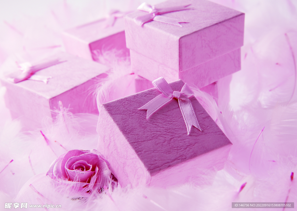 粉色礼盒