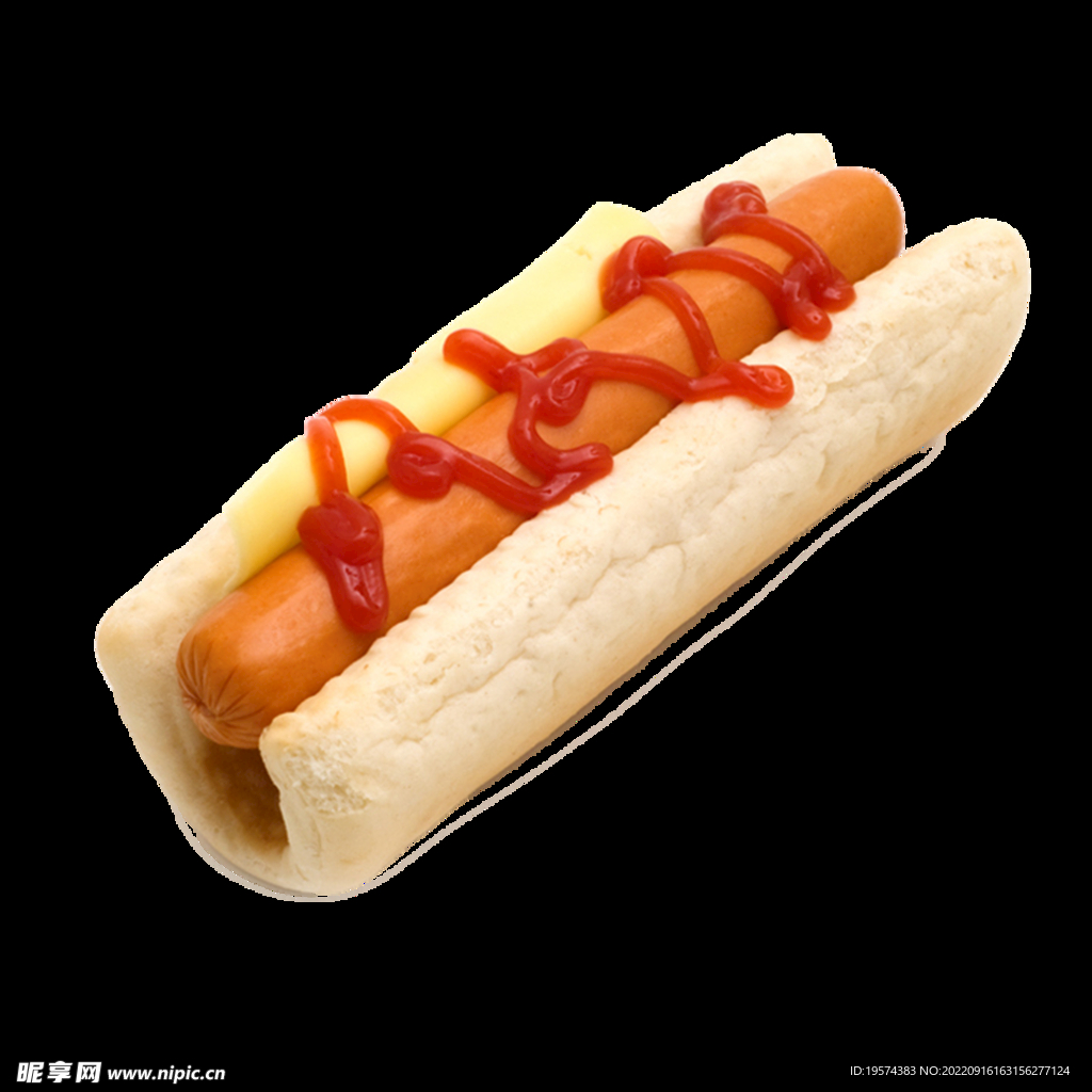 番茄酱热狗