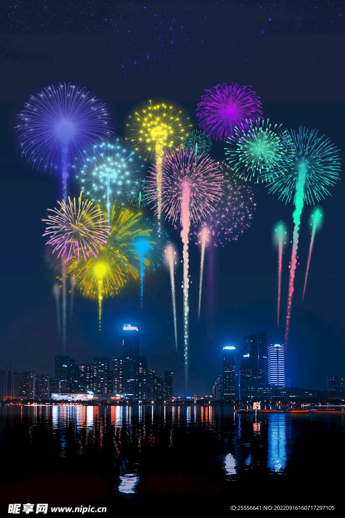 烟花背景