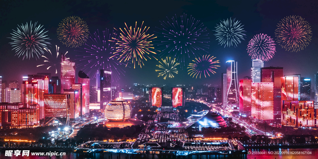 烟花背景
