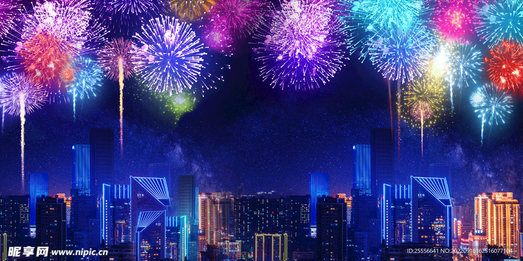 烟花背景