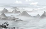 水墨山水画 