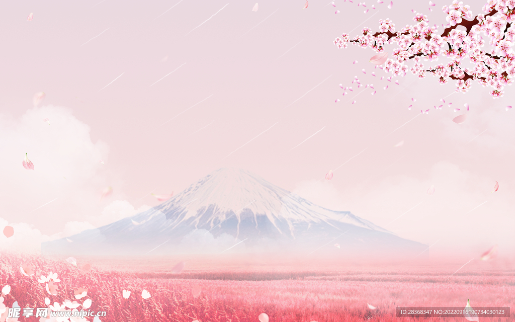 粉色背景