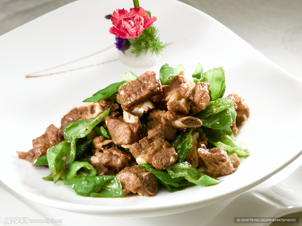青椒炒仔排