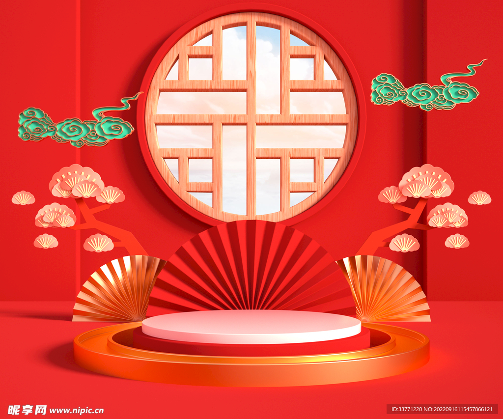 古典传统C4D背景