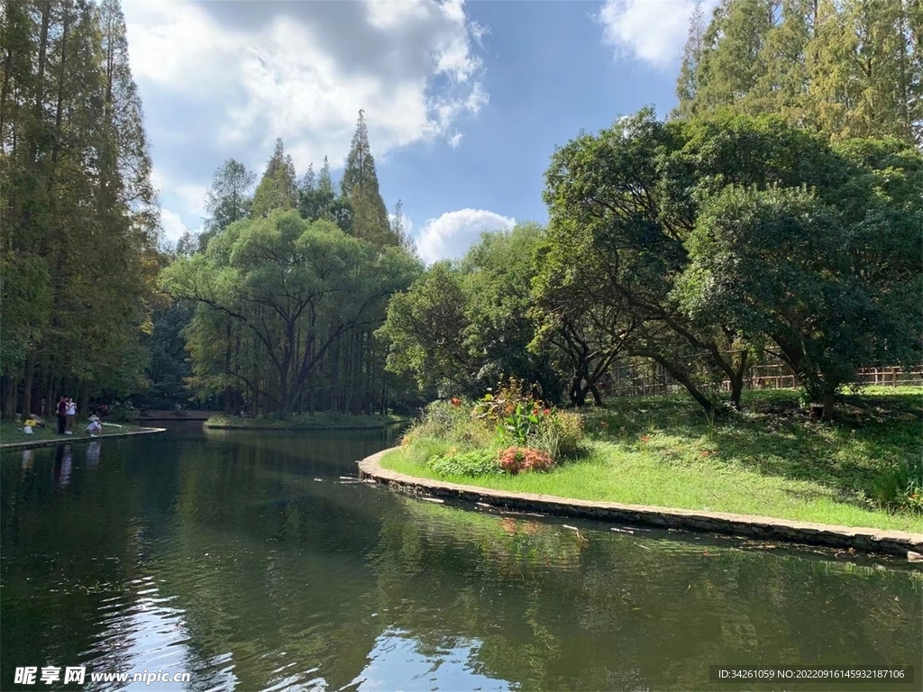 城市边缘的水乡风景