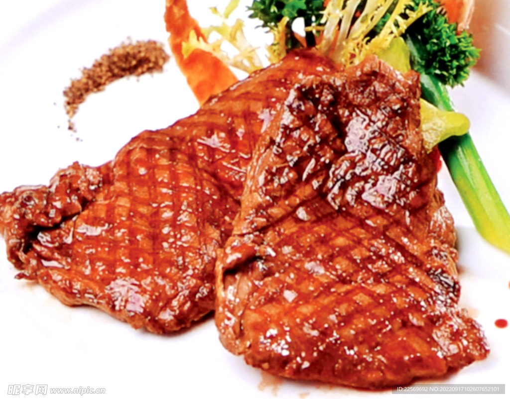 薄烤肩胛肉眼