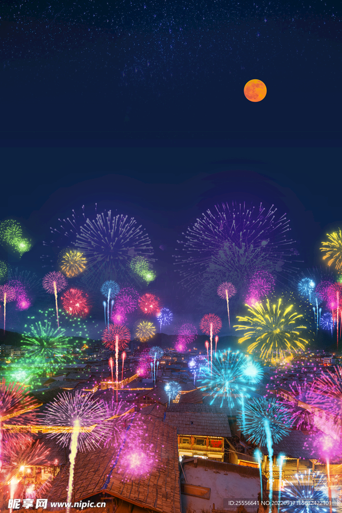 烟花背景