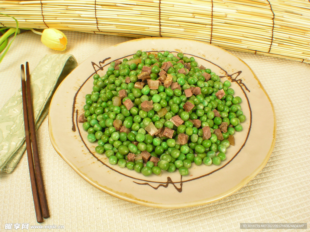 豌豆烩牛肉