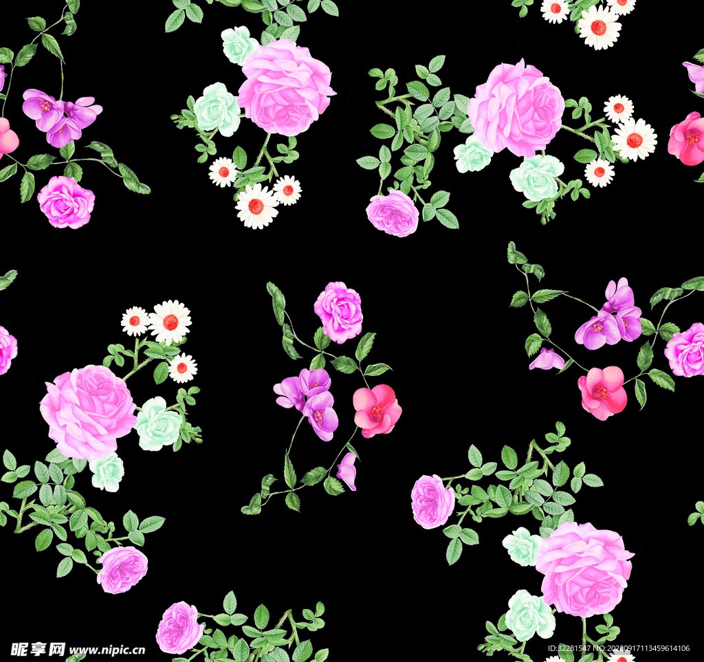 手绘花
