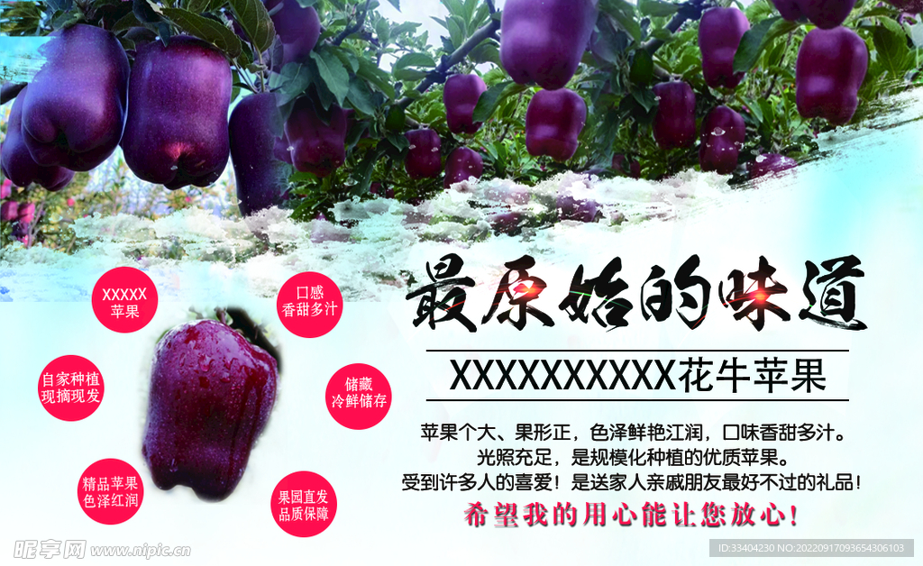 苹果水果名片