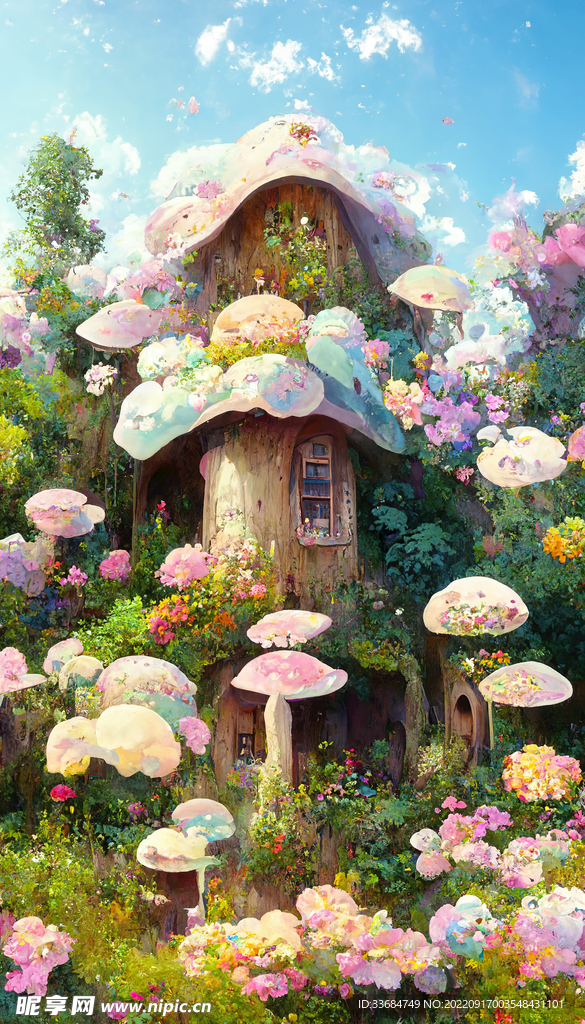童画蘑菇屋