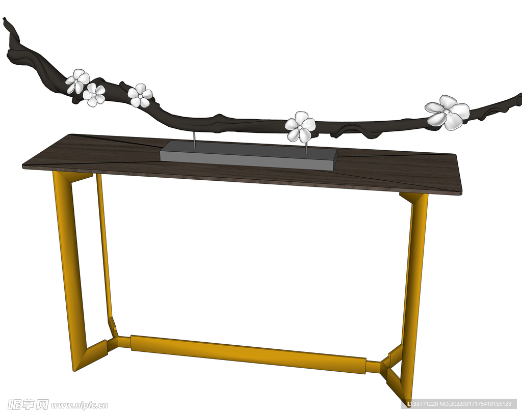 古典装修桌模型