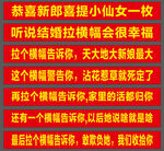 结婚横幅新娘专用