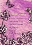 紫色主题婚礼海报