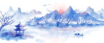 水墨山水素材图片