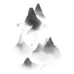 水墨山水素材图片