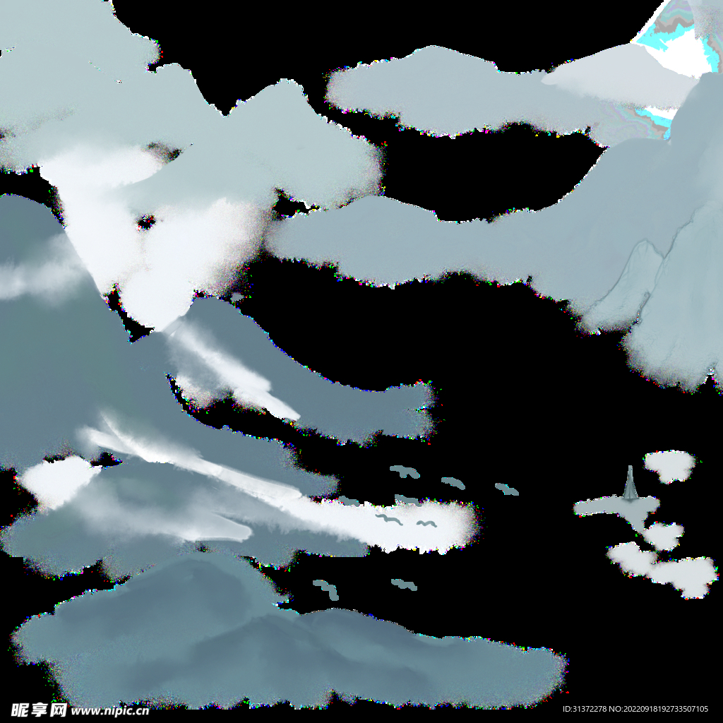 水墨山水素材图片