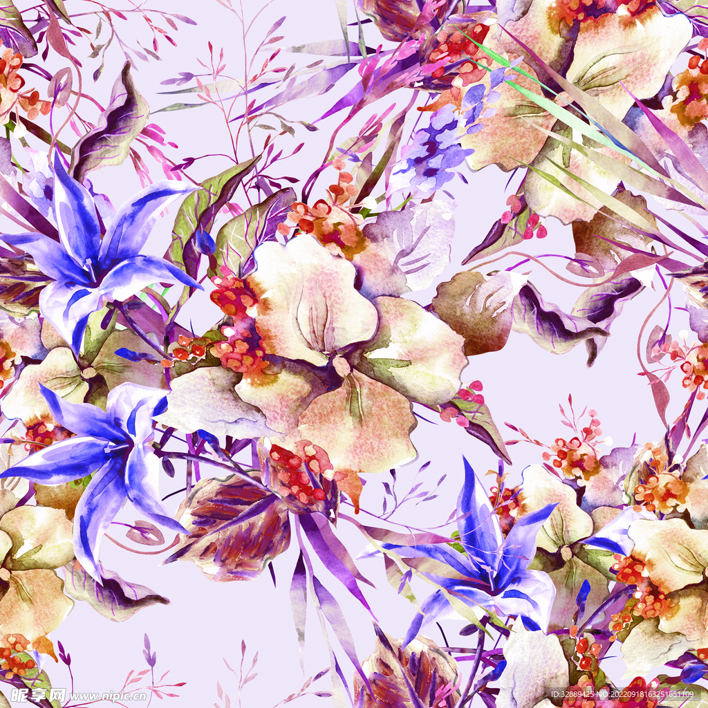 扎染花