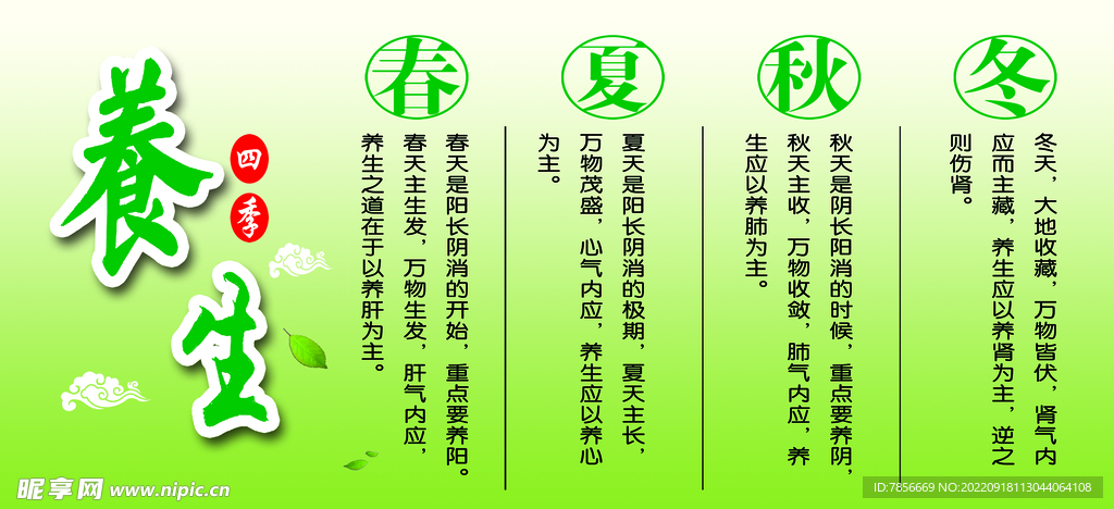 养生海报