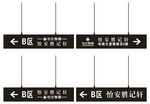 商场地下室吊牌灯箱索引牌