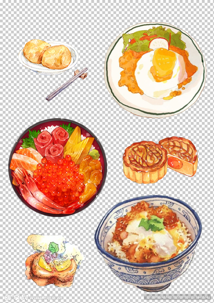 卡通美食素材