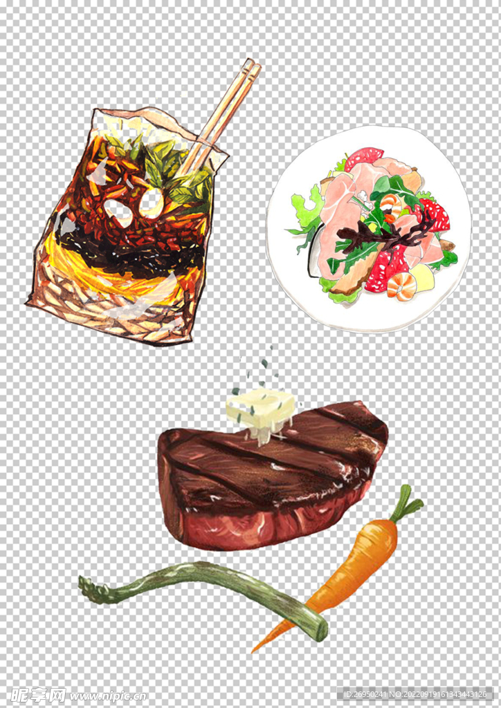 卡通美食素材