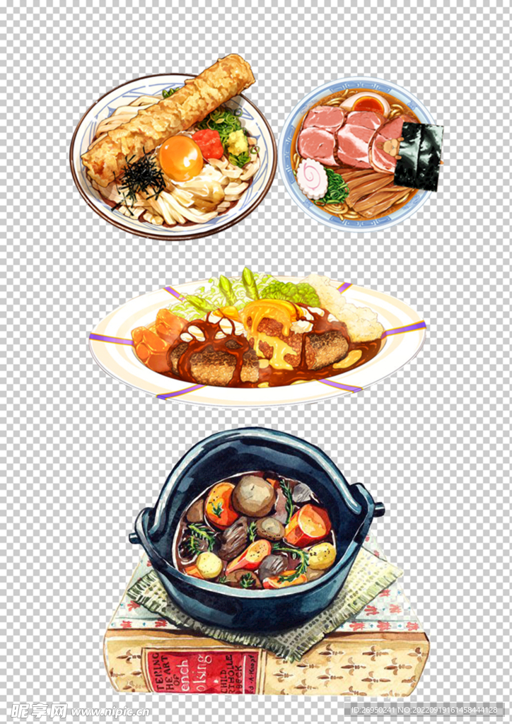 卡通美食素材