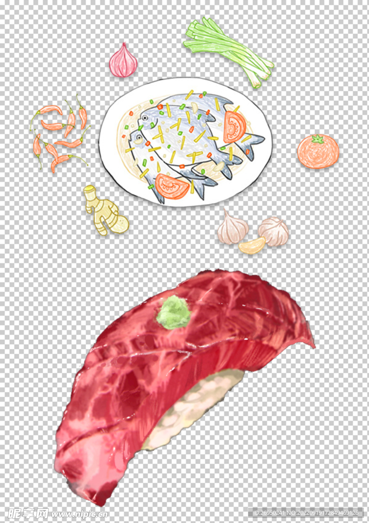 卡通美食素材