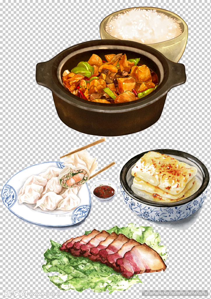 卡通美食素材