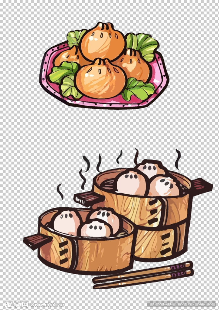 卡通美食素材