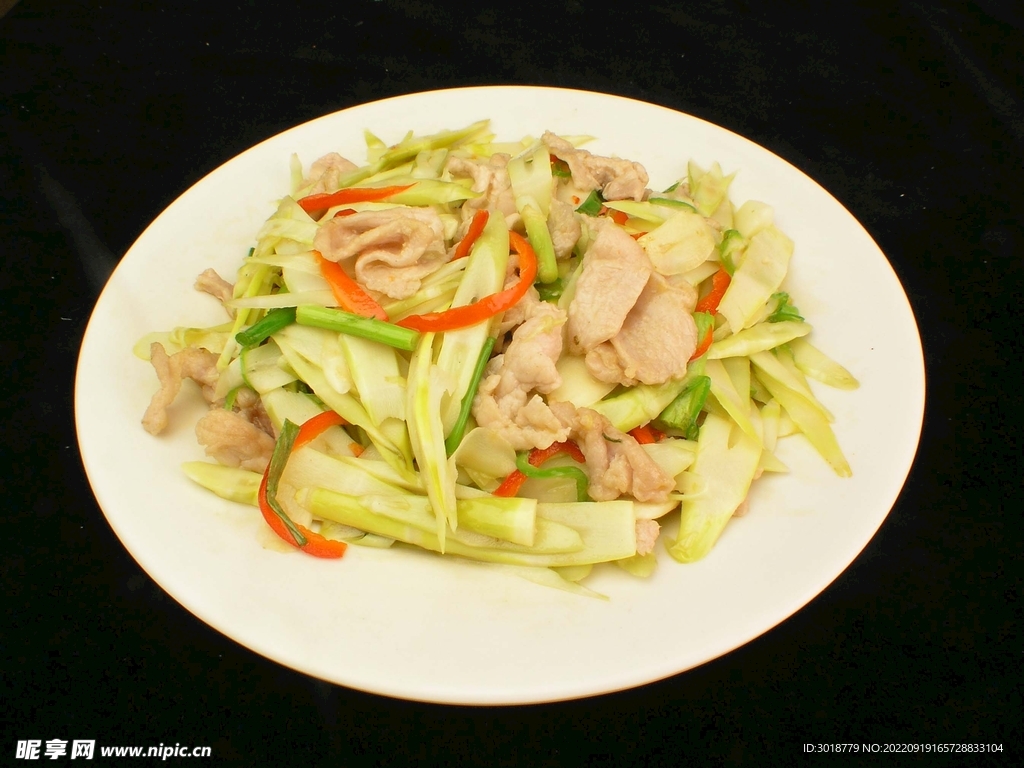 象牙笋炒肉片