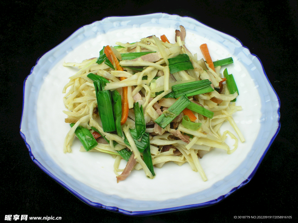 方竹炒腊肉