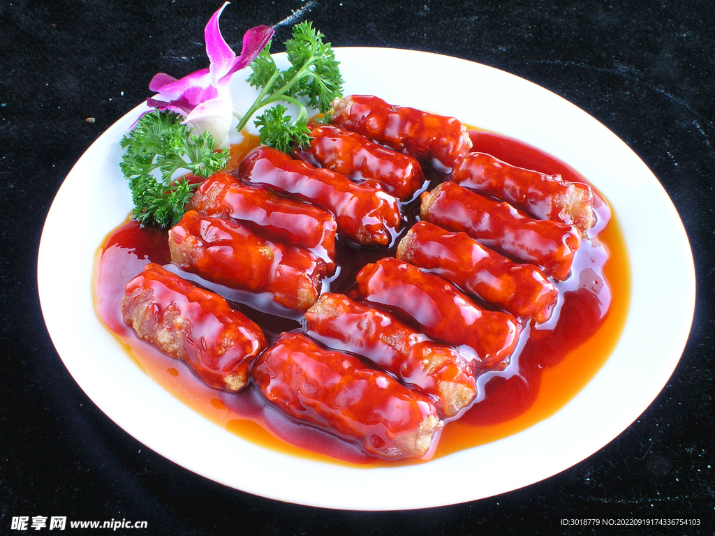 浇汁西式肉