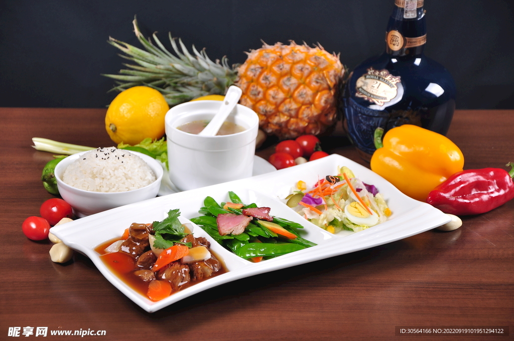 扁豆烧肉套餐