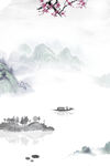 手绘古风插画背景图片