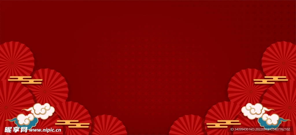 中国红古典国庆背景
