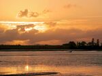 海滨夕阳风光
