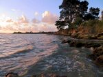 海滨黄昏风景