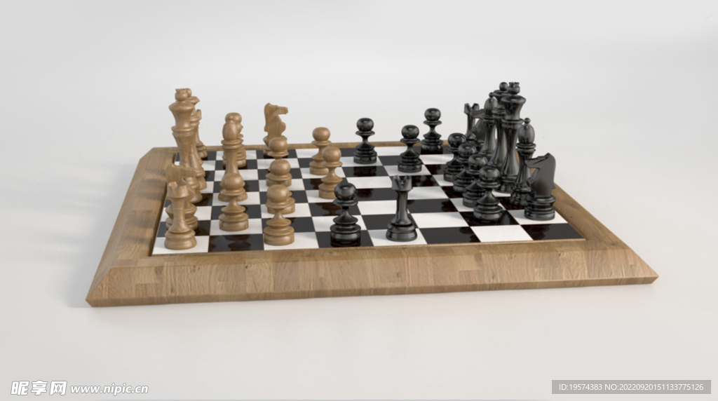 C4D模型国际象棋