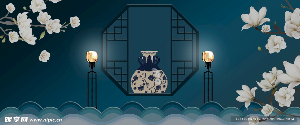 国风banner展板