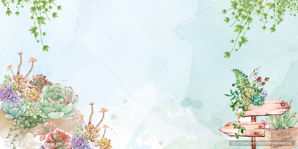 花草背景
