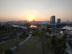 城市夕阳