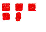 中国古代印章边框红色印泥