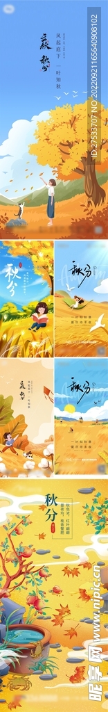 秋分节气海报