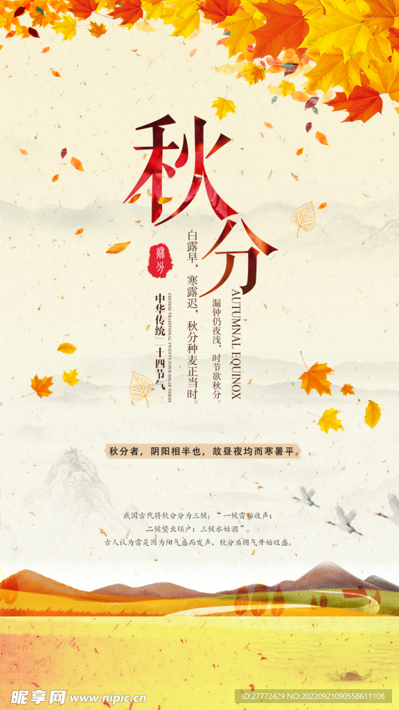 秋分节气 海报